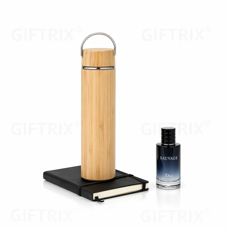 Pure bamboo vacuum flask