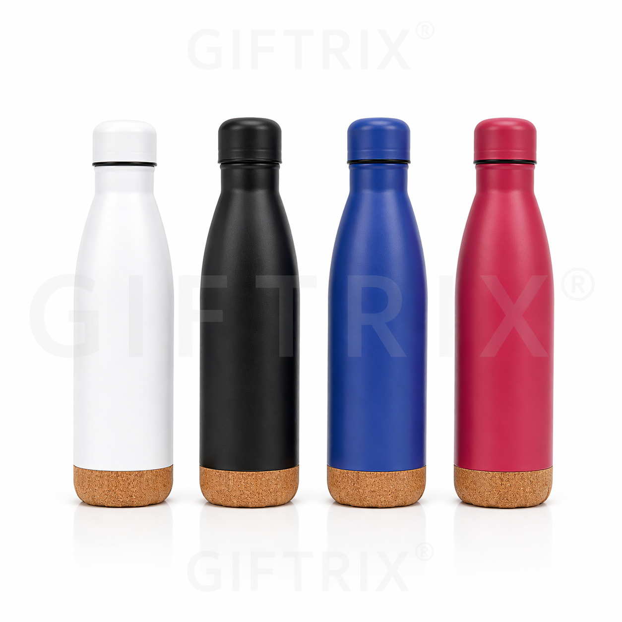 Cork-base coke bottles in 4 colours
