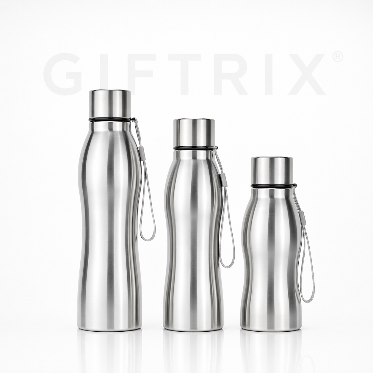 Classic stainless steel bottles in 3 sizes