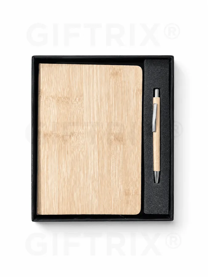 Bamboo Notebook & Wood Pen