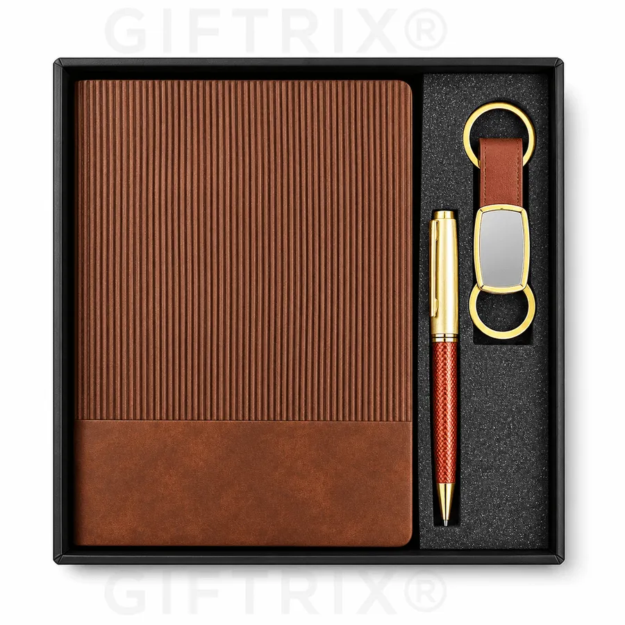 3-in-1 diary, pen and keychain gift sets