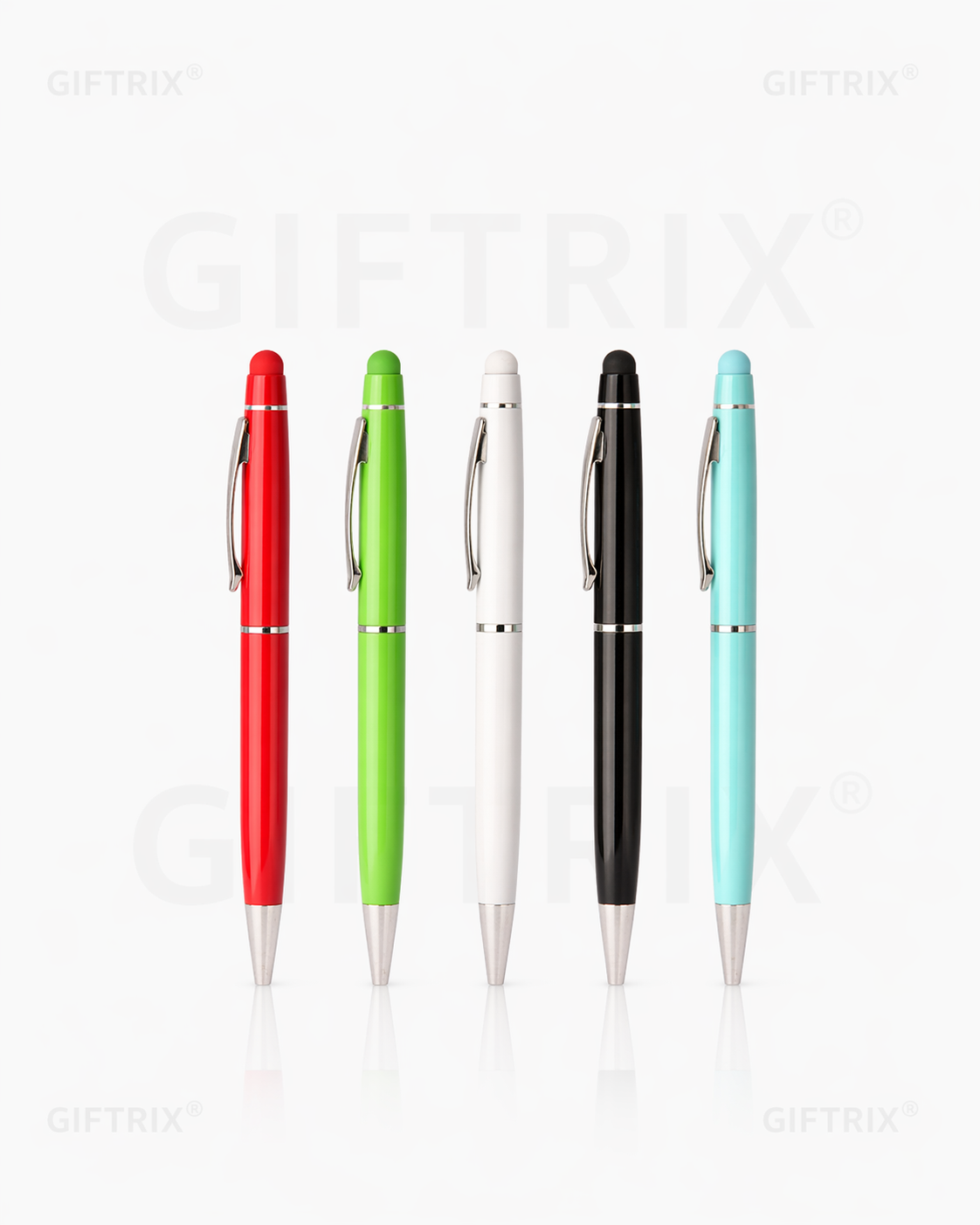 Slim stylus pens in 5 colours
