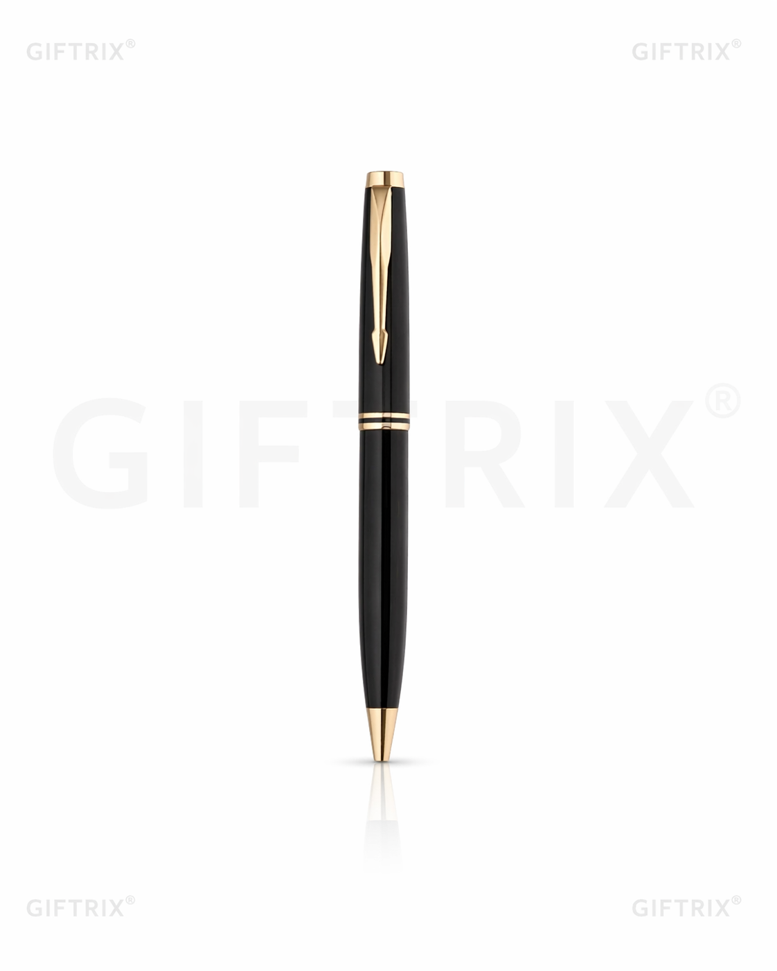 Heritage gold-trim premium black pen
