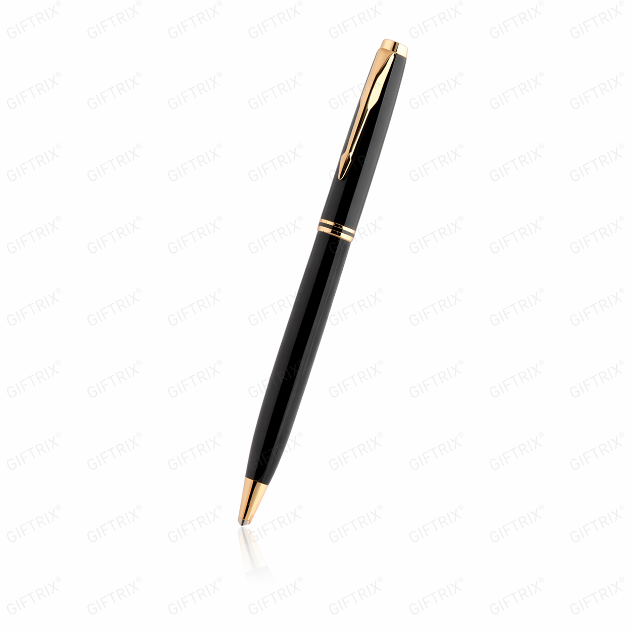 Classic black gold-cap premium pen