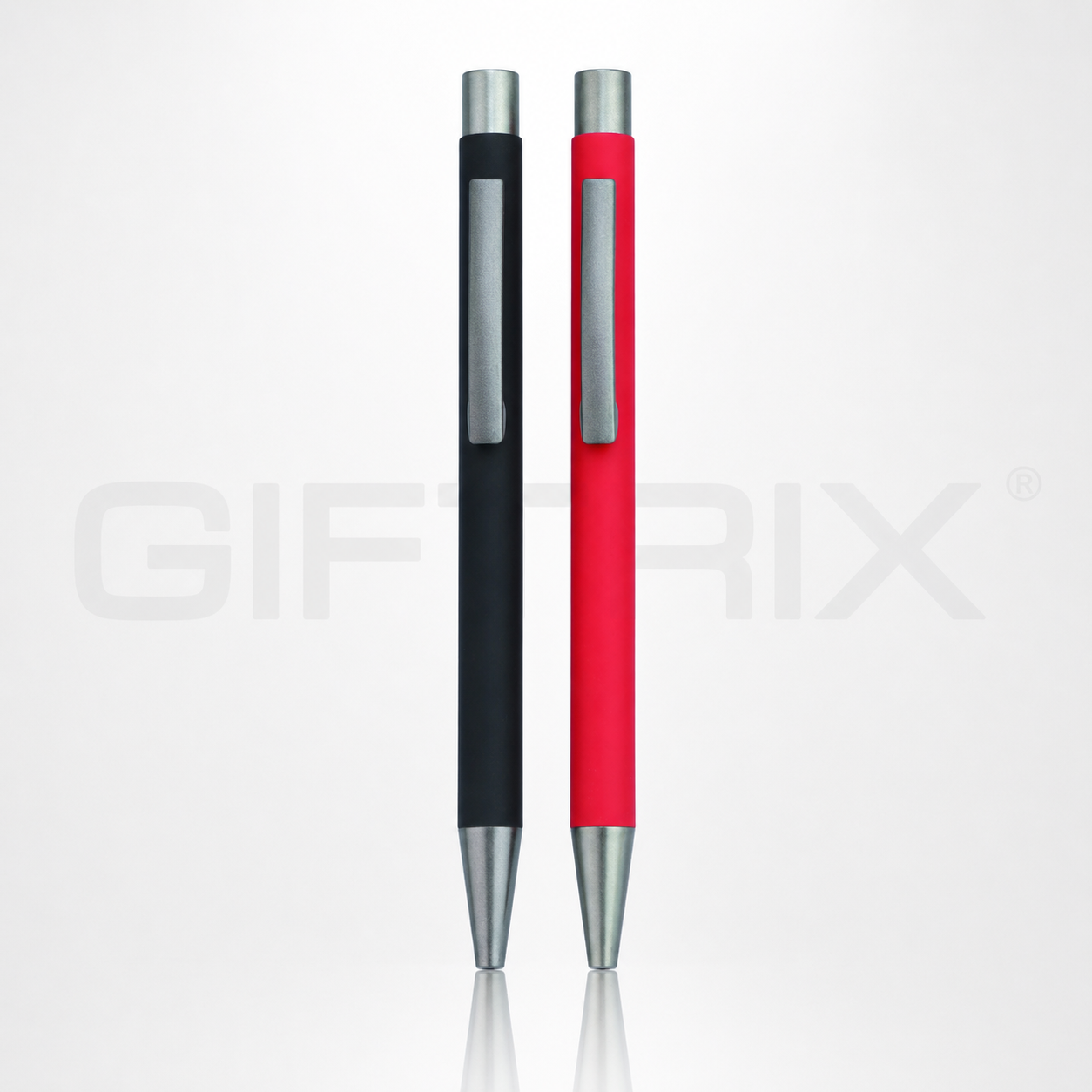 Matte slim pen duo in black and red